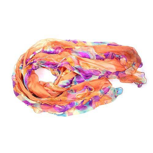 Платок Victoria шарф жатка цвет корал - Платки - Victoria -  Всесезонные -  Коралловый - 390 руб.