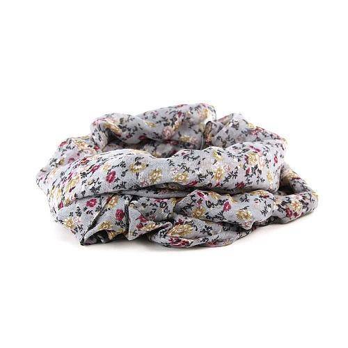Платок  шарф хлопок цветы сер - Платки -  -   -   - 390 руб.