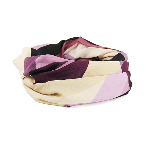 Платок Victoria шарф-хомут 1796 геом фиол - Платки - Victoria -  Всесезонные -  Фиолетовый - 590 руб.