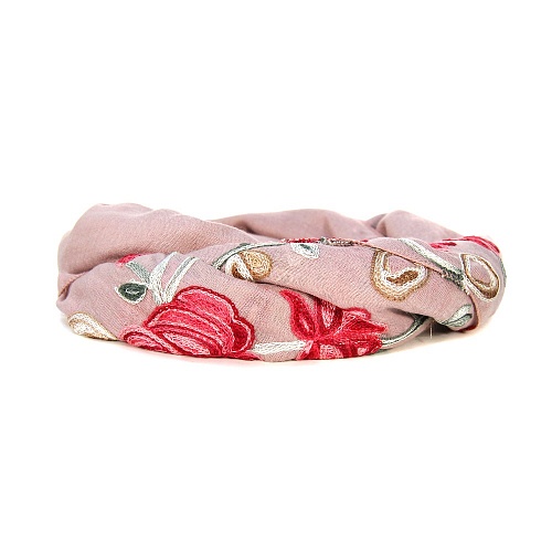 Платок Victoria шарф с узором роз - Платки - Victoria -  Всесезонные -  Розовый - 490 руб.