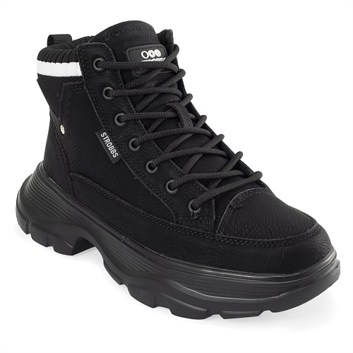 Кроссовки STROBBS f8342-3 - Спортивная обувь - STROBBS -  Зимние -  Черный - 2 590 руб.
