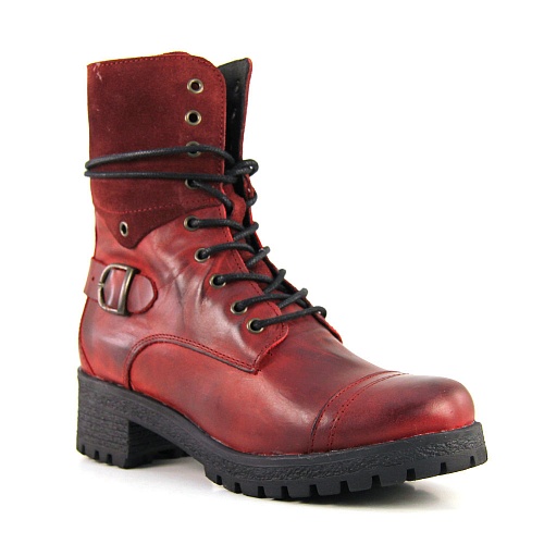 Высокие ботинки Ferlenz pcz5_4999_red - Ботинки - Ferlenz -  Демисезонные -  Красный - 990 руб.