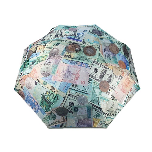Флиораж зонты. Панама Flioraj. Зонтик и монеты. Монеты под зонтом.