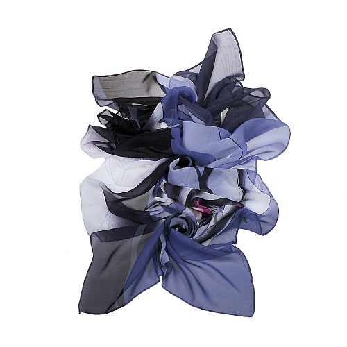 Платок Victoria шарф-шифон цветной сер - Платки - Victoria -  Всесезонные -  Серый - 190 руб.