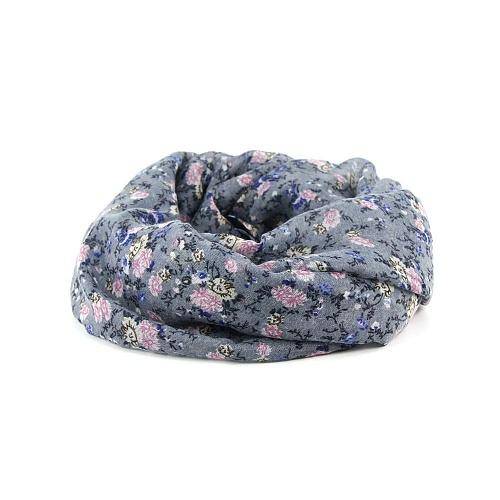 Платок  шарф хлопок цветы гол - Платки -  -   -   - 490 руб.