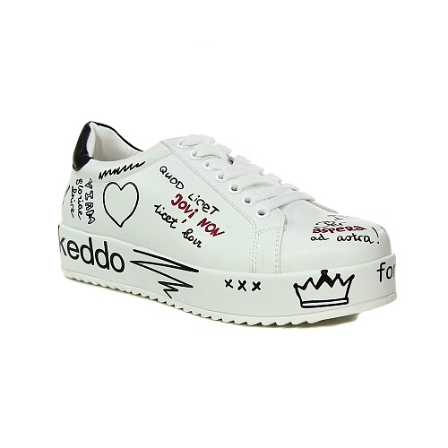 Кеды Keddo 897110/12-01 - Спортивная обувь - Keddo -  Закрытые -  Белый - 3 499 руб.