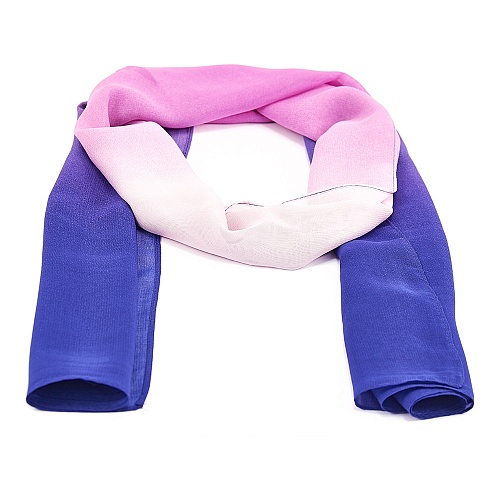 Платок Victoria шарф-шифон перех.син - Платки - Victoria -  Всесезонные -  Синий - 199 руб.