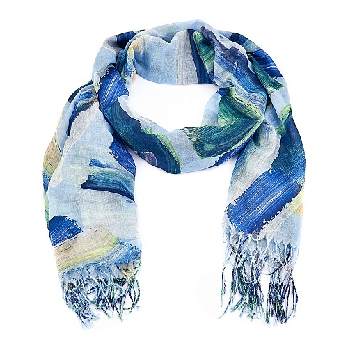Платок Victoria шарф пастель цвет.син - Платки - Victoria -  Всесезонные -  Синий - 599 руб.